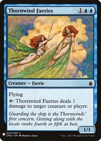 Thornwind Faeries, The List Reprints