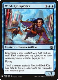 Wind-Kin Raiders, The List Reprints