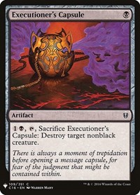 Executioner's Capsule, The List Reprints