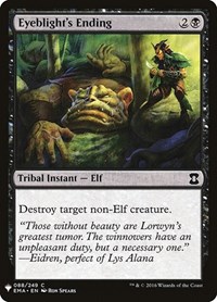 Eyeblight's Ending, The List Reprints