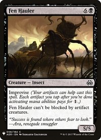 Fen Hauler, The List Reprints
