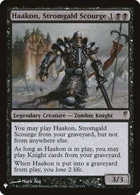 Haakon, Stromgald Scourge, The List Reprints