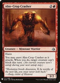 Ahn-Crop Crasher, The List Reprints