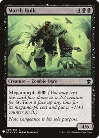 Marsh Hulk, The List Reprints
