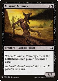 Miasmic Mummy, The List Reprints