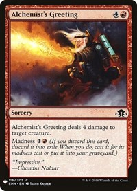 Alchemist's Greeting, The List Reprints