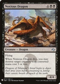 Noxious Dragon, The List Reprints
