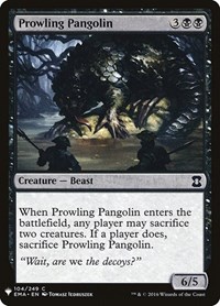 Prowling Pangolin, The List Reprints
