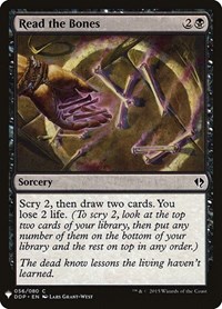 Read the Bones, The List Reprints