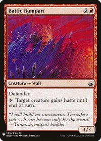 Battle Rampart, The List Reprints