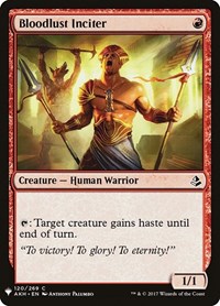 Bloodlust Inciter, The List Reprints