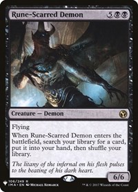 Rune-Scarred Demon, The List Reprints