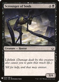 Scrounger of Souls, The List Reprints