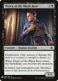 Thorn of the Black Rose, The List Reprints