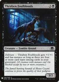 Thraben Foulbloods, The List Reprints