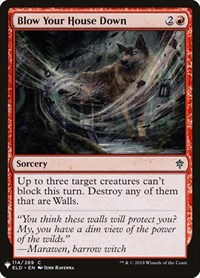 Blow Your House Down, The List Reprints