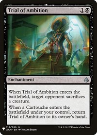 Trial of Ambition, The List Reprints