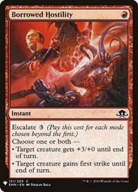 Borrowed Hostility, The List Reprints