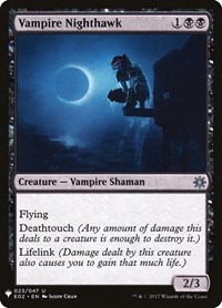 Vampire Nighthawk (E02), The List Reprints