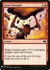 Brute Strength, The List Reprints