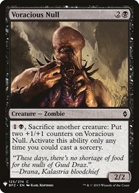 Voracious Null, The List Reprints