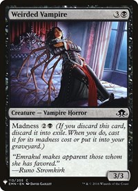 Weirded Vampire, The List Reprints