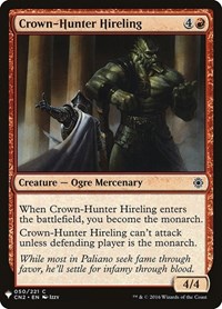Crown-Hunter Hireling, The List Reprints