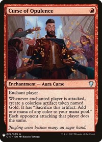 Curse of Opulence, The List Reprints