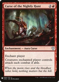 Curse of the Nightly Hunt, The List Reprints