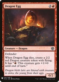 Dragon Egg, The List Reprints