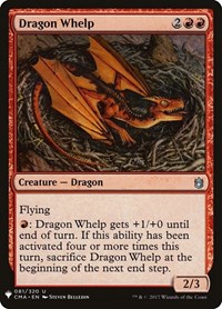 Dragon Whelp (CMA), The List Reprints