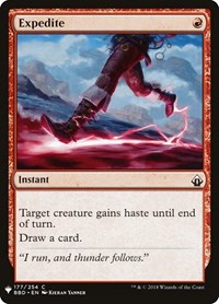 Expedite (BBD), The List Reprints