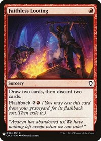 Faithless Looting (CM2), The List Reprints