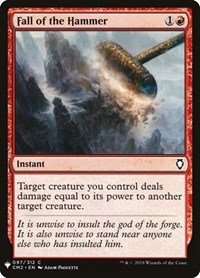Fall of the Hammer, The List Reprints