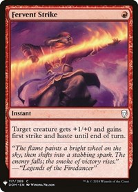 Fervent Strike, The List Reprints