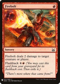 Firebolt, The List Reprints