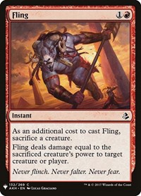 Fling, The List Reprints