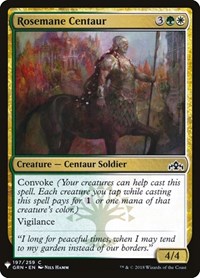 Rosemane Centaur, The List Reprints