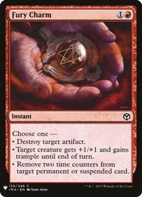 Fury Charm, The List Reprints