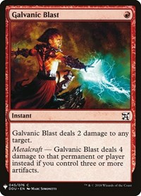 Galvanic Blast, The List Reprints