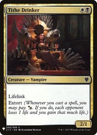 Tithe Drinker, The List Reprints