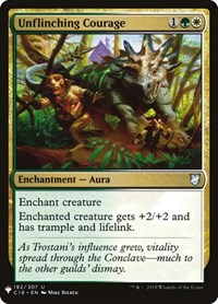Unflinching Courage, The List Reprints