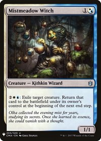 Mistmeadow Witch (CMA), The List Reprints