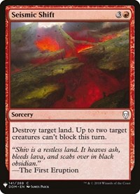 Seismic Shift, The List Reprints