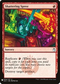 Shattering Spree, The List Reprints