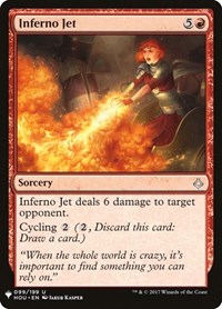 Inferno Jet, The List Reprints