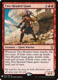 Two-Headed Giant, The List Reprints