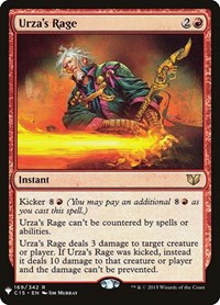 Urza's Rage, The List Reprints