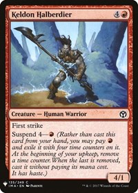 Keldon Halberdier, The List Reprints