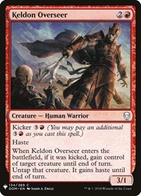 Keldon Overseer, The List Reprints